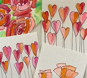pinta tus propias tarjetas de san valentn diy, Tarjetas de San Valentin DIY