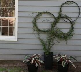 Hula Hoop Trellis