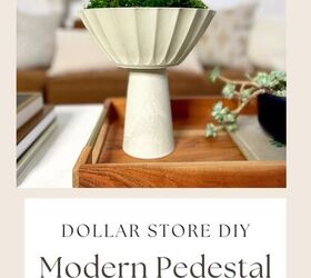 pedestal moderno de dollar store diy, pedestal de tienda de d lar elegante