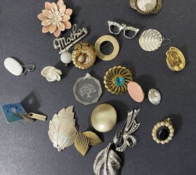 She uses all of her old, mismatched jewelry for the coolest decor idea
