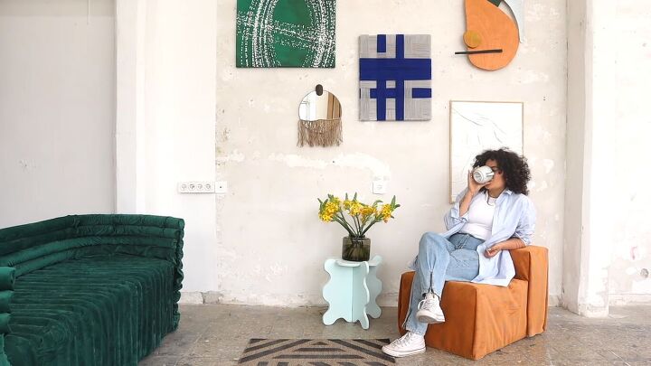 how to make a cardboard chair that holds weight looks chic, DIY cardboard chair design