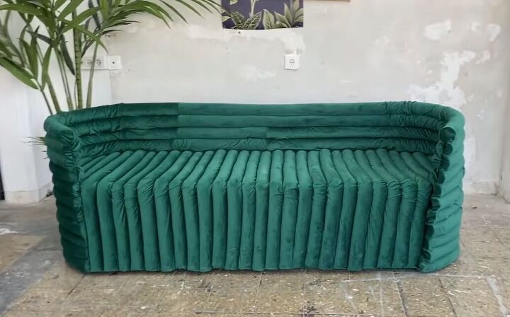 how to make a funky diy couch out of pool noodles, DIY pool noodle couch