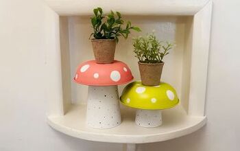 Looking For Cute Mushroom Decor? Make a DIY Mushroom Plant Stand