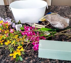 cmo hacer una cesta de flores para primavera