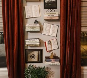 create a floating book wall