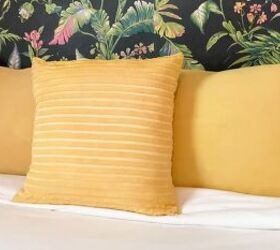how to naturally color fabric with beet hibiscus turmeric dyes, Turmeric dyed pillows and cushions