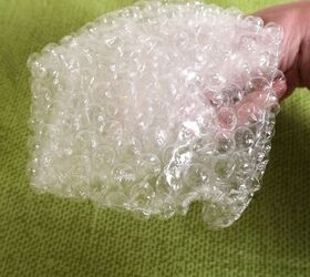 Bunch up a piece of bubble wrap for a super fun way to decorate your space
