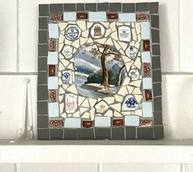 hacer mosaicos con azulejos y vajilla viejos, Mosaico