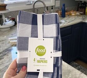 She turns a pack of fabric napkins into something gorgeous in her kitchen