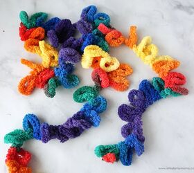 manta arco iris, Manta de lana Rainbow Loop