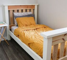Cómo pintar un marco de cama de madera | Dormitorio de niña