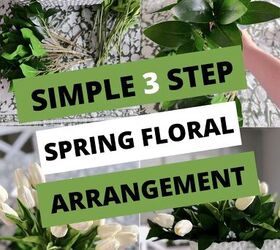 sencillo arreglo floral de primavera en 3 pasos, Sencillo arreglo floral primaveral en 3 pasos