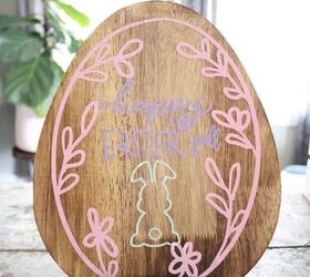 los mejores materiales de cricut para principiantes, Terminado DIY Pascua Signo