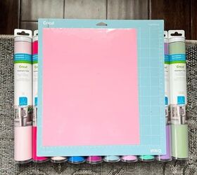 los mejores materiales de cricut para principiantes, Colocaci n de vinilo adhesivo permanente en Cricut Standard Grip Mat