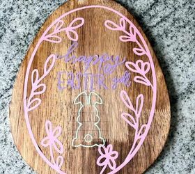 los mejores materiales de cricut para principiantes, Acabado del cartel de Pascua