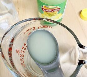 She mixes lemon juice and hydrogen peroxide for this genius, $5 hack