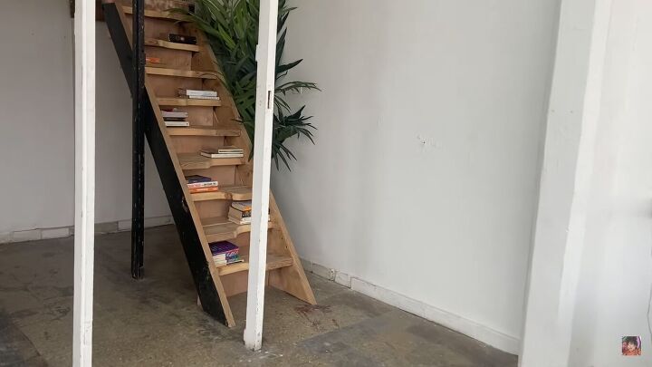 how to a cute bookcase stairs makeover for just 50, After the stairs makeover