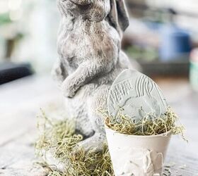 cmo hacer huevos de pascua de barro estampado, UN MONT N DE CONEJITOS