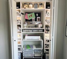 Mi nuevo armario de la oficina en casa organizada