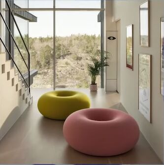 diy boa pouf dupe how to make a cute donut chair, Boa pouf by Sabine Marcelis