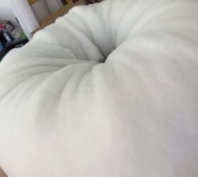 diy boa pouf dupe how to make a cute donut chair, How to make a boa pouf dupe
