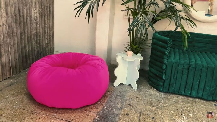 diy boa pouf dupe how to make a cute donut chair, How to make a donut chair