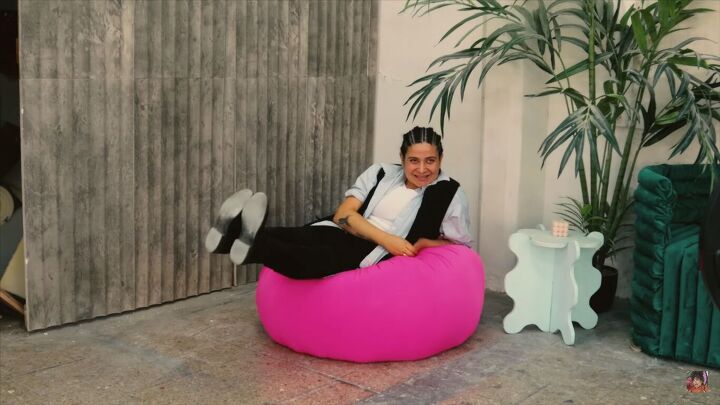 diy boa pouf dupe how to make a cute donut chair, DIY boa pouf dupe