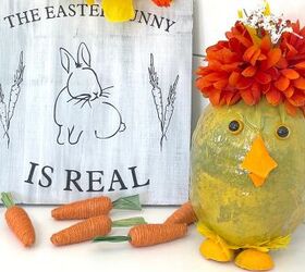 ideas para pintar en pascua craft or crap challenge, Ideas para pintar en Pascua Coconut easter chick