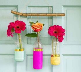 DIY Colgante floral para puerta o pared