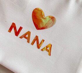 ideas de regalos personalizados para el da de la madre, Plancha con dise o NANA en rojo para cesta de regalo del D a de la Madre