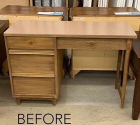 textured desk makeover