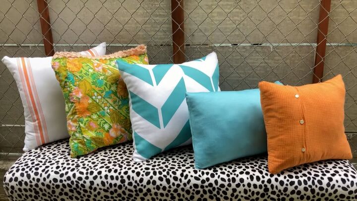 how to easily make diy throw pillows out of thrift store finds, DIY throw pillows