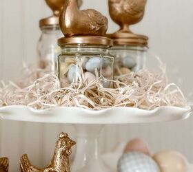 tarros de pascua, DIY con tarros de cristal reciclados figuras de animales y caramelos