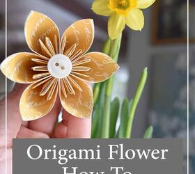 Cómo hacer flores de origami fácilmente (más ideas de decoración)