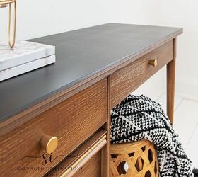 textured desk makeover