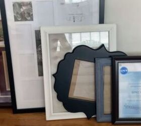 want a glam gold frame gallery wall here s how to diy it, Thrifted frames