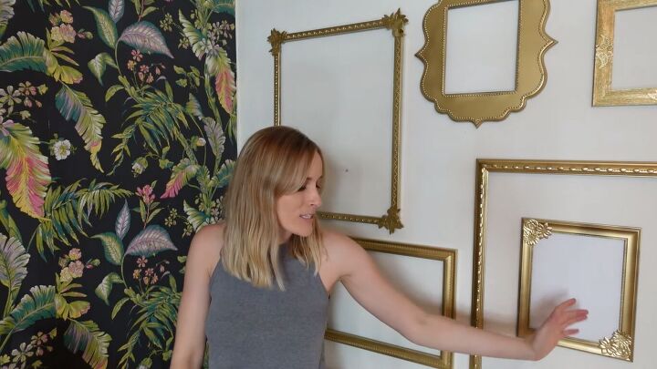 want a glam gold frame gallery wall here s how to diy it, DIY gold frame gallery wall