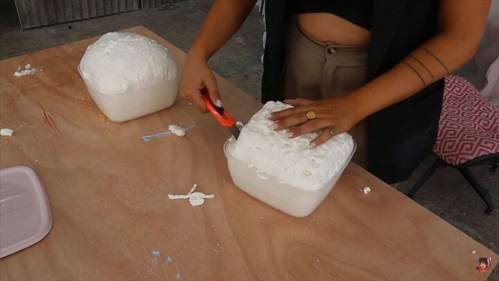 how to make a diy modern coffee table inspired by studio mignone, Cutting the excess off the top