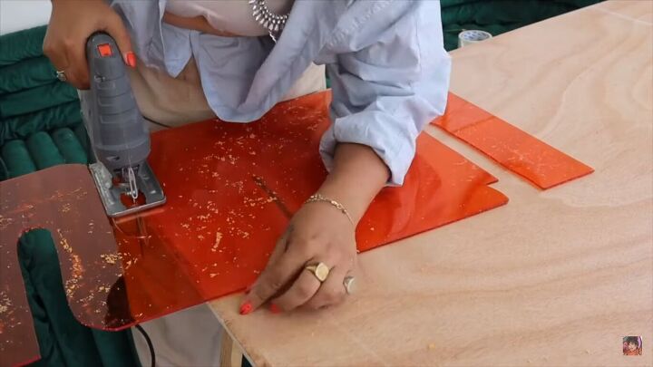 how to make a diy modern coffee table inspired by studio mignone, Cutting plexiglass with a jigsaw