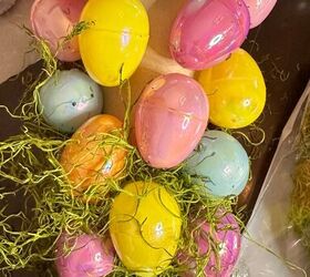 cmo hacer un rbol topiario de huevos de pascua, Poner el proyecto de lado para pegarlo