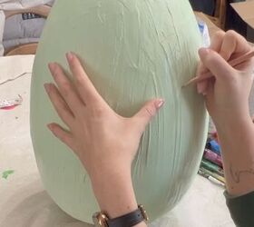 diy huevos de pascua gigantes grandin road dupe, Huevos de Pascua de bricolaje para porche gigante