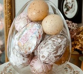 DIY Decoupage Huevos de Pascua