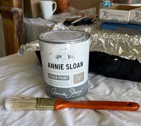 manera sencilla de actualizar cestas de mimbre con chalk paint, pintura a la tiza de lino franc s y pincel