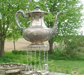 Carillón de viento DIY Vintage Teapot & Goblets