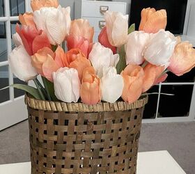 Hagamos una sencilla corona de tulipanes para la primavera