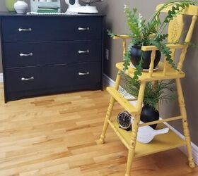 trash to treasure silla alta antigua, Nuevo soporte para plantas