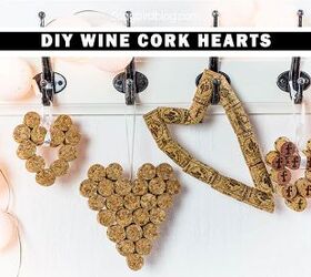 DIY Corazón de corcho de vino (tres ideas de diseño)