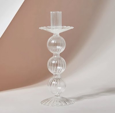 retro candlestick holder using ornaments