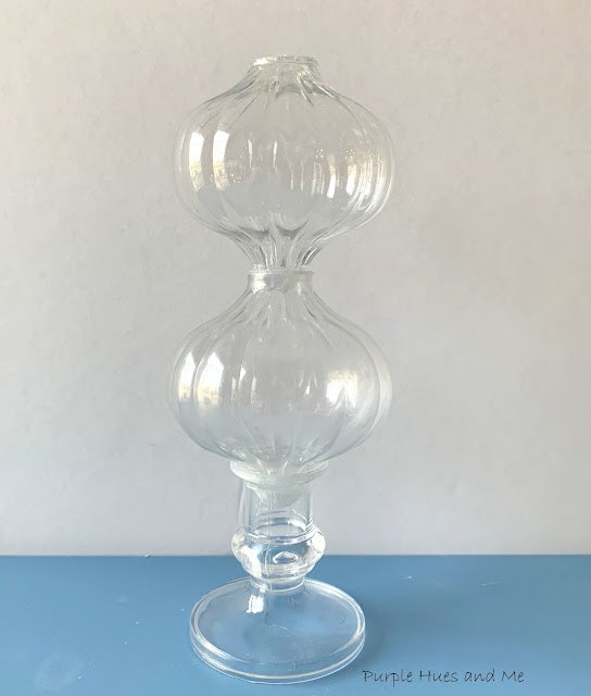 retro candlestick holder using ornaments