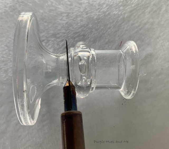 retro candlestick holder using ornaments